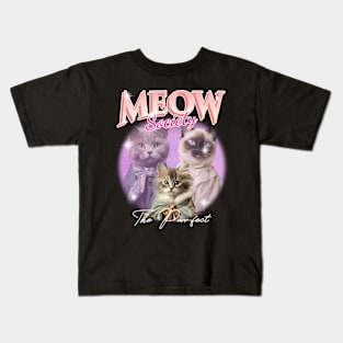 Meow Lovers Gifts For Cat Lovers Kids T-Shirt